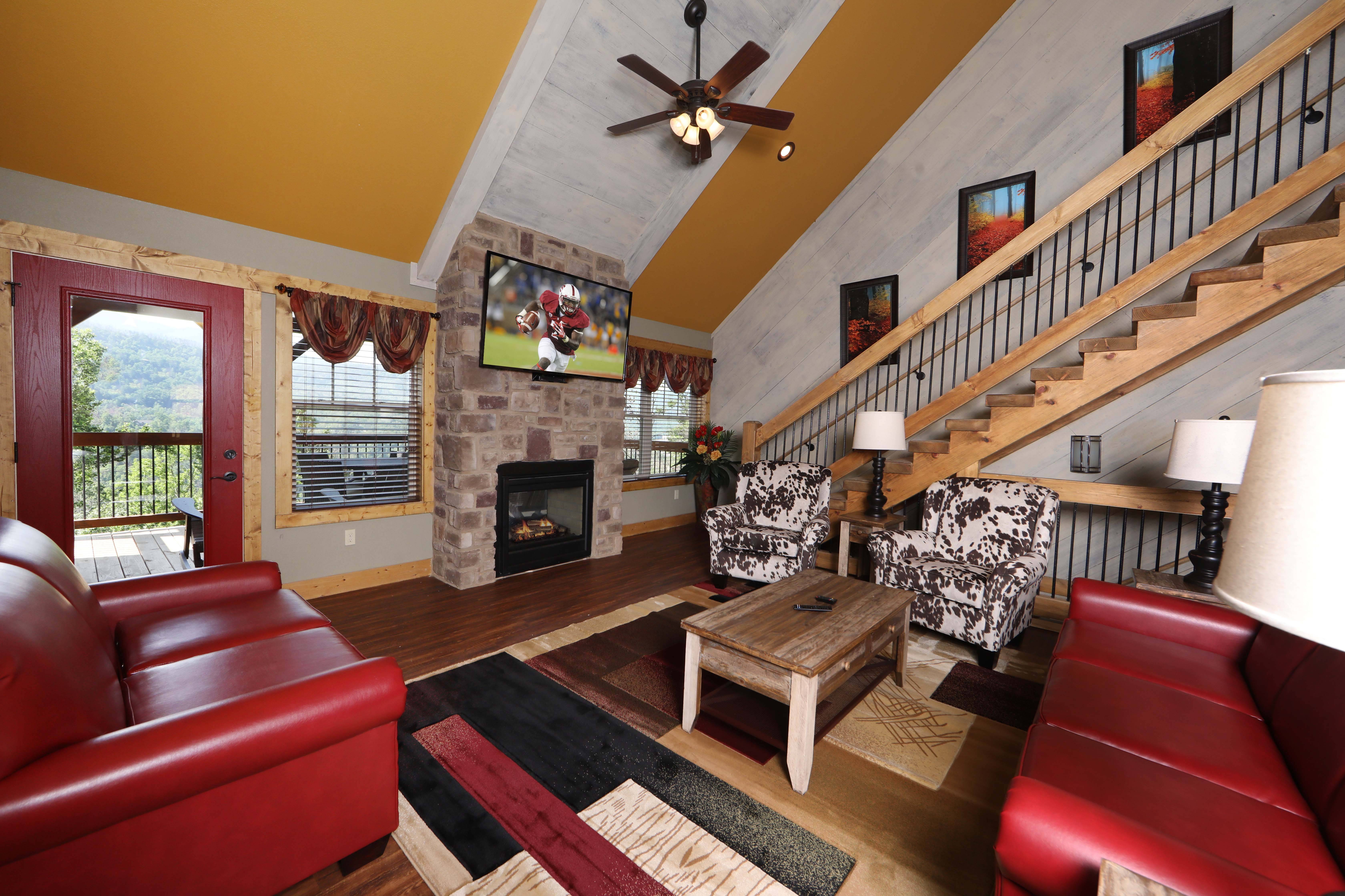 Above It All Cabin With Luxury Amenities And Game Room, Gatlinburg ...