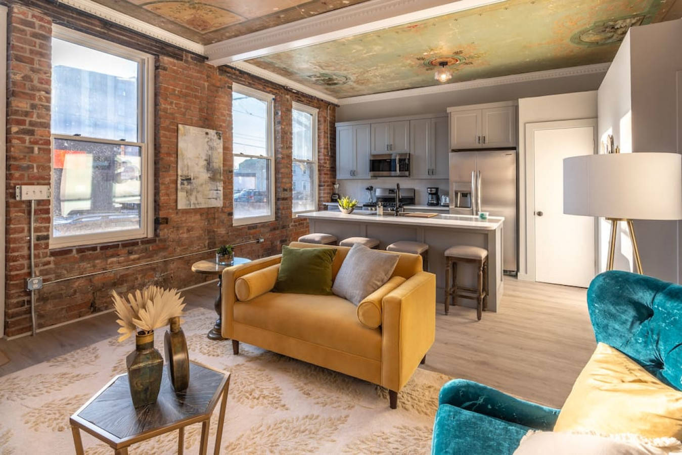 Parlor Explore OTR/Downtown from a Renovated Condo, Cincinnati, Ohio Bed and Breakfasts Inns