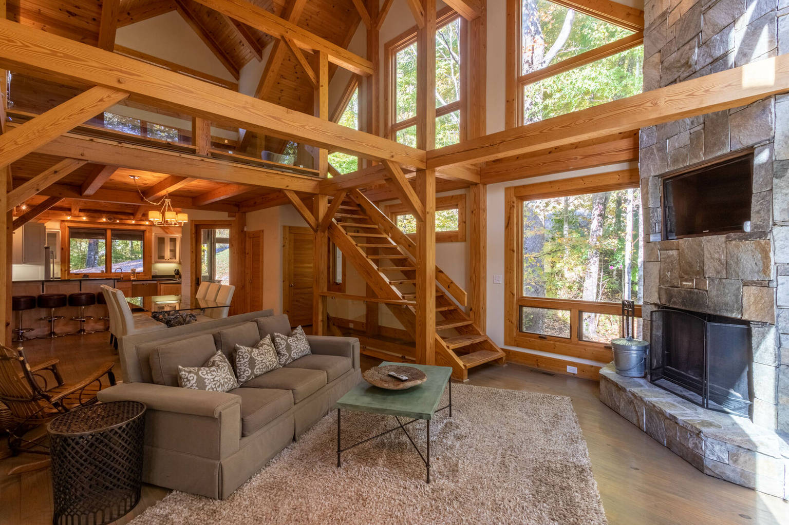 Banner Elk North Carolina Bed and Breakfast Inn Modern Cedar Rock