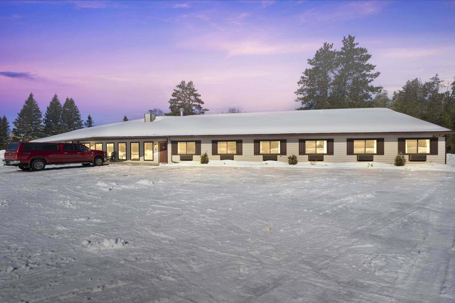 115 Two Queen Room with Woodland View, Boulder Junction, Wisconsin Bed