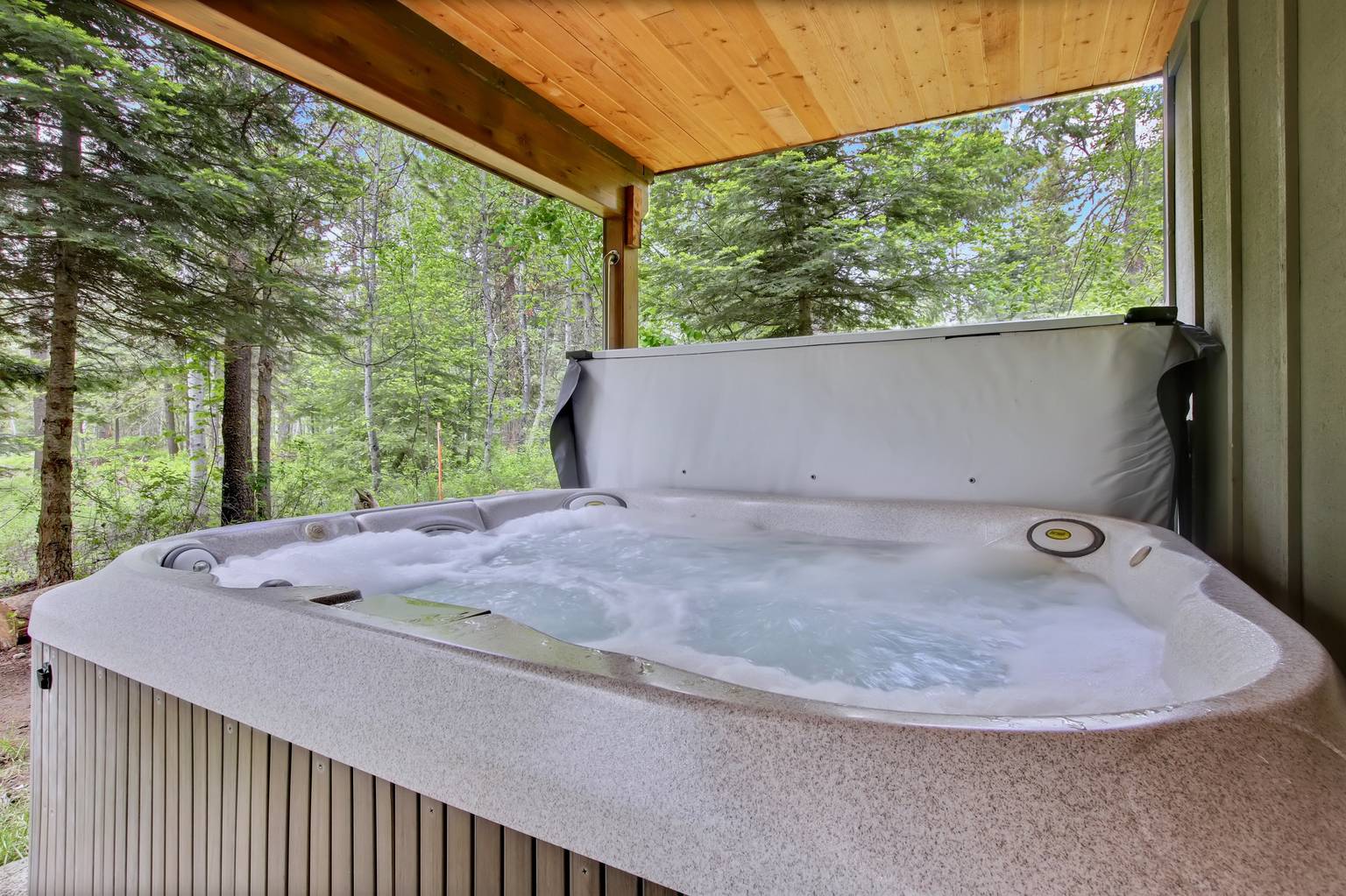 Magic Cabin in McCall Idaho With Hot Tub and Views, McCall, Idaho Bed