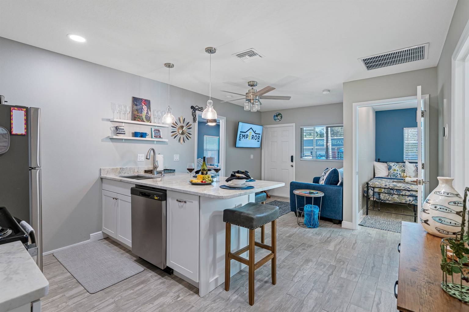 to Cozy Coastal Cottages of Dunedin 12, Dunedin, FL Bed and