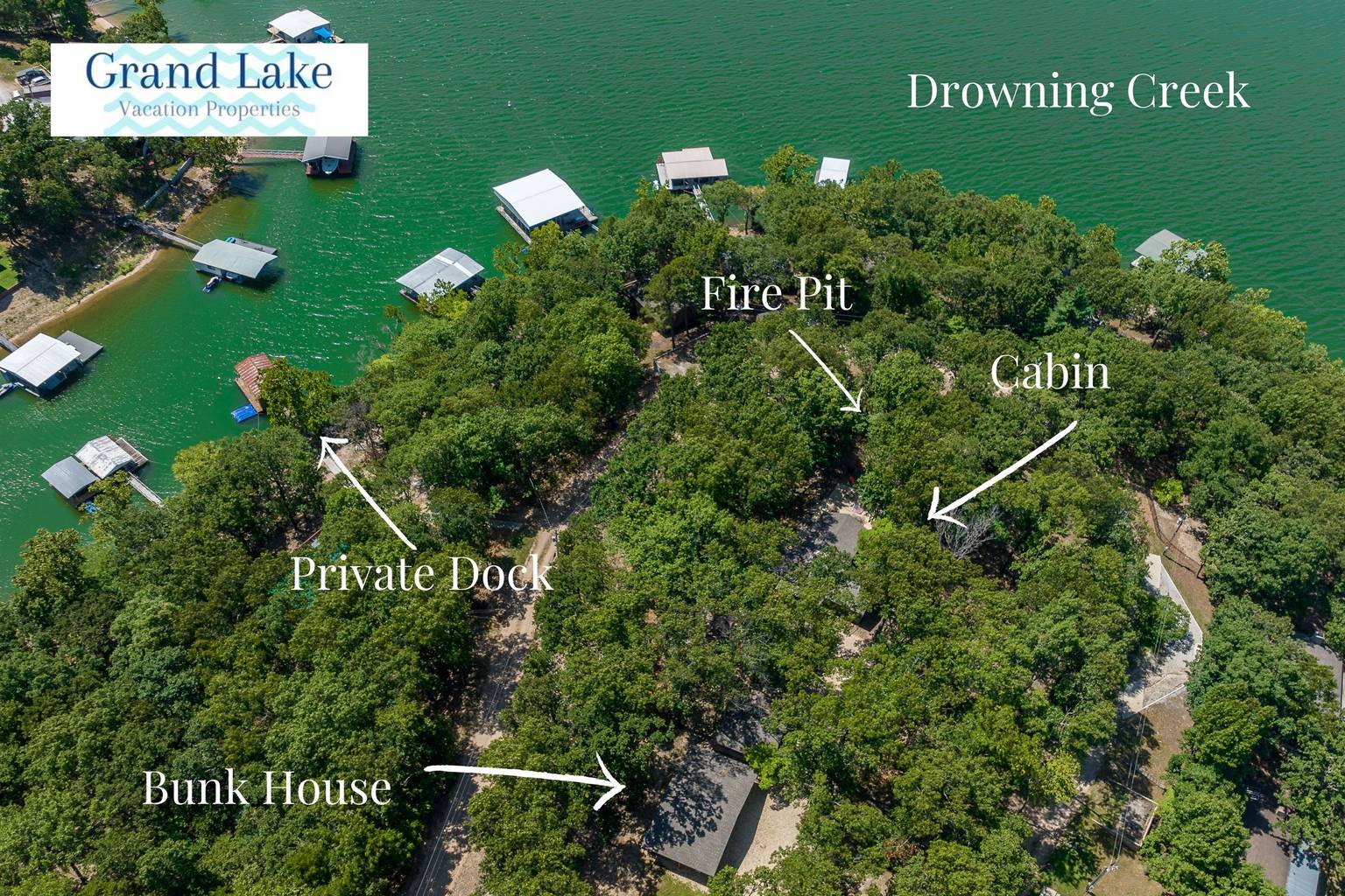 Drowning Creek Cabin & Bunkhouse, Jay, OK Bed and Breakfasts Inns